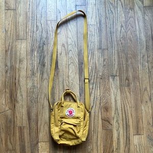 Fjallraven kanken sling purse - mustard color